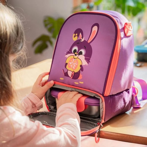 Isolerad Lunchväska - MAPED - Picnik Miniz - Kaninmönster - 2 Fack - 7,1L