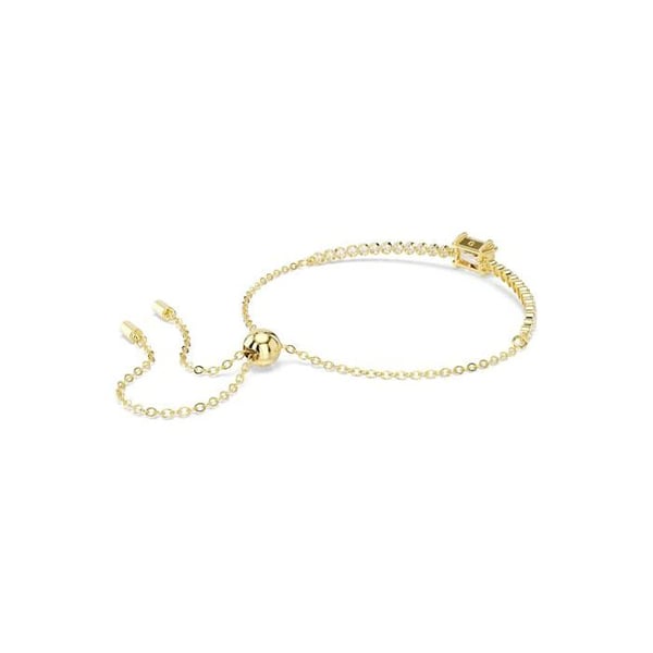 Armbånd - SWAROVSKI - Guld Matrix - Zirkoniumoxid - 24 cm - Rhodineret guldmetal