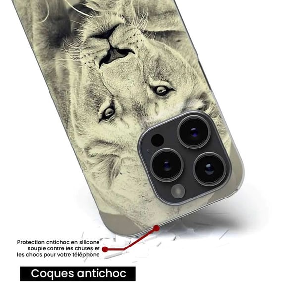 Siliconefodral - Kompatibel med Apple iPhone 14 - lejon design