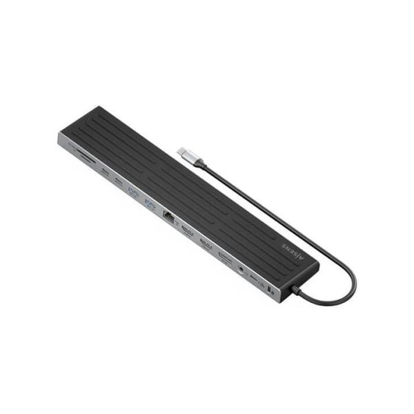 USB-C-dockningsstation - AISENS - ASUC-13P042-GR - 13-i-1 - 2xHDMI 1xDP 1xRJ45 - 3xUSB-A 2xUSB-C PD100W