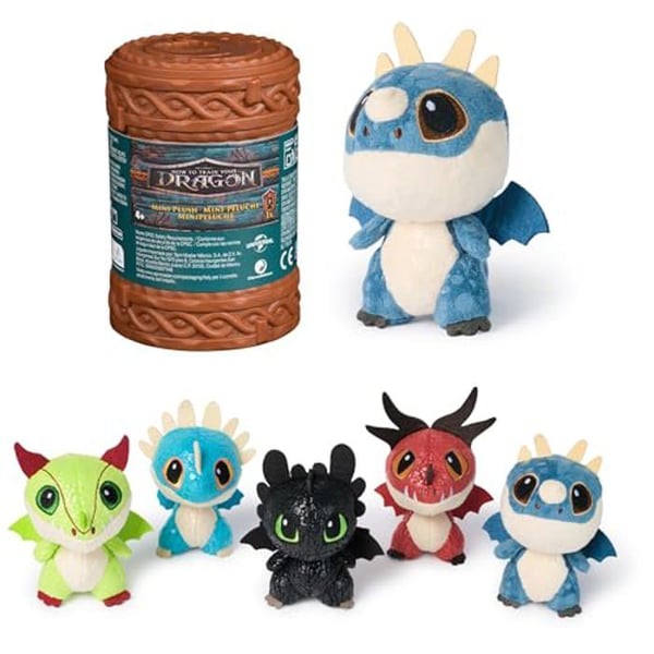 Peluche - DreamWorks - Mini drake - 7,6 cm - Mjuk - Handtvättbar