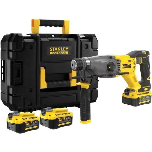 Trådlös borrmaskin - 18V - STANLEY FATMAX V20 - SFMCH900M22-QW - Borstlös - 2 batterier 2 Ah + laddare 2 A