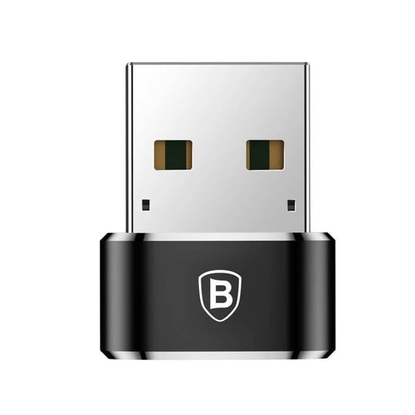 BASEUS USB-C Adapter - Svart - USB till USB-C-kontakt