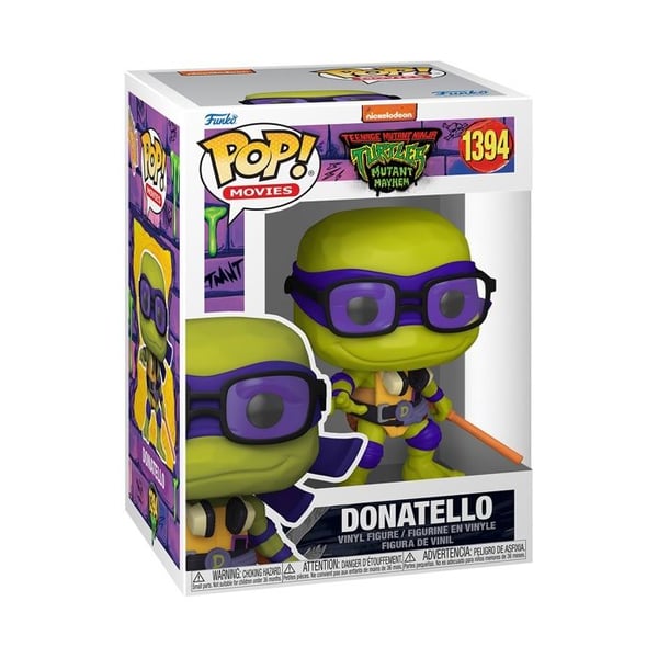 Figurinen - FUNKO - Donatello - Sköldpaddor Ninja - Flerfärgad - Pop !