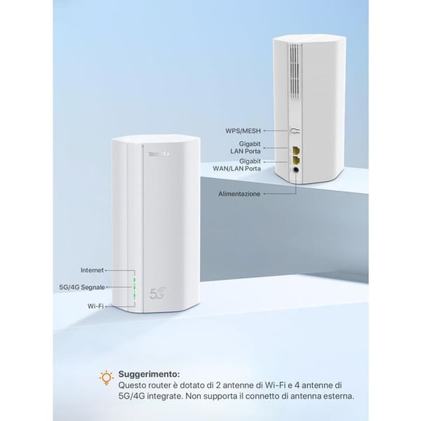 Router - TENDA - 5G01 - Wi-Fi 6 - 5G - Dual Band
