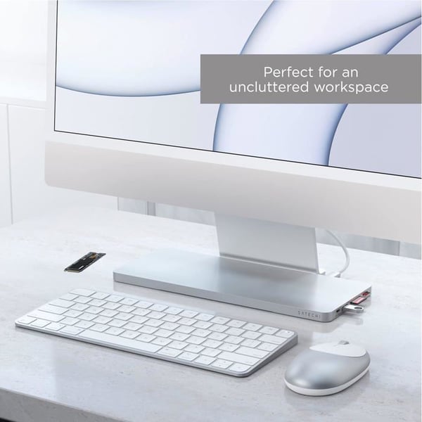 Dock USB-C - Satechi - iMac 24 - Ultra-tunn - 6 portar - Elegant design