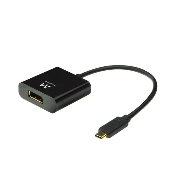 USB-C till DisplayPort-adapter - Ewent - EW9825 - 4K vid 60 Hz - Svart - USB-C-kontakt