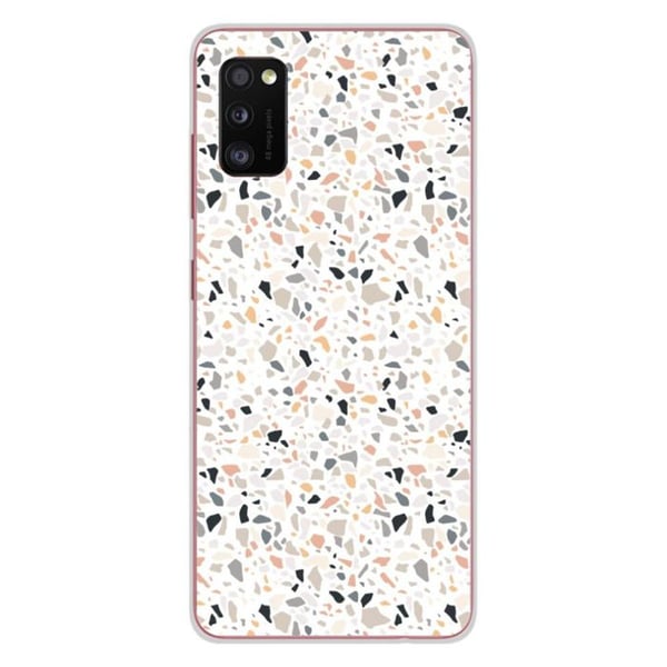 1001Coques - Silikonfodral kompatibelt med Samsung Galaxy A31 - Terrazzo-mönster i färg - Originaldesign tryckt i Frankrike