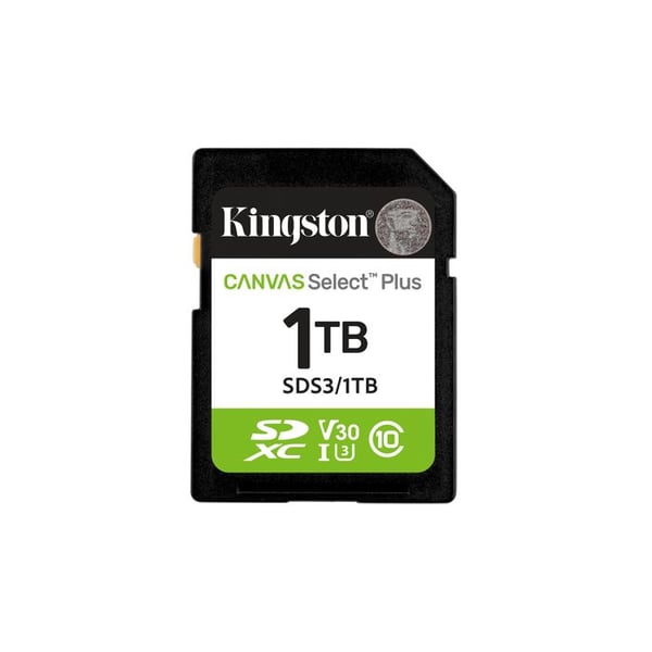 SDXC-kort - KINGSTON - Canvas Select Plus - 1 To - UHS-I U3 - Hastighet 150 Mo/s