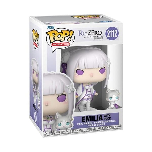 Figur POP & Buddy - FUNKO - Emilia med Puck - 9 cm - Flerfärgad - Vinyl