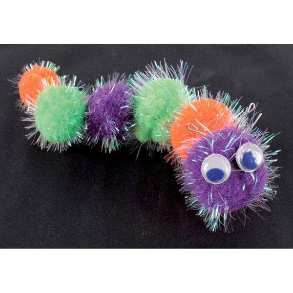 MégaCréa DIY - Glittrande pompom 1,5 till 2,2 cm Assortiment x25
