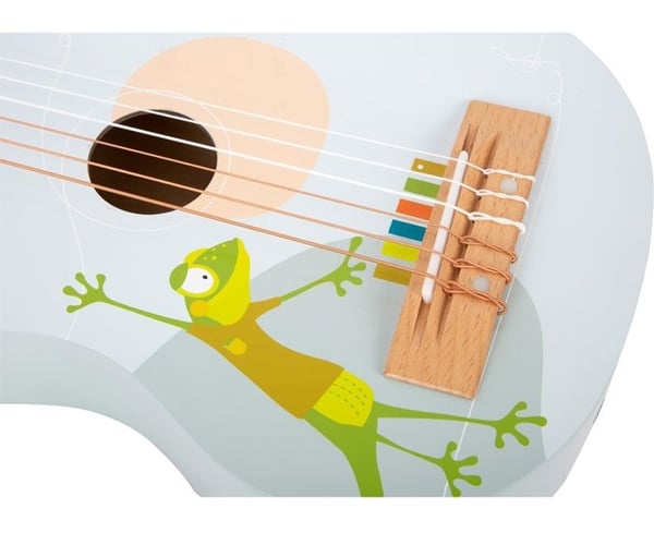 Musikleksak - SMALL FOOT COMPANY - Groovy Beats Gitarr - Blå färg - För barn 3 till 8 år - Lätt