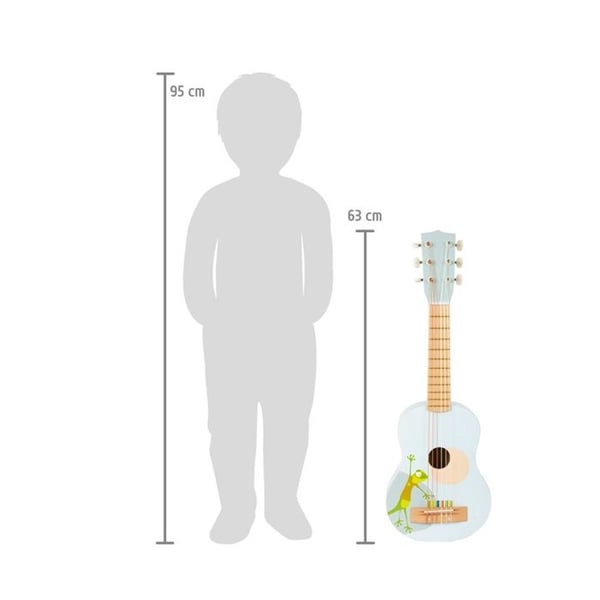Musikleksak - SMALL FOOT COMPANY - Groovy Beats Gitarr - Blå färg - För barn 3 till 8 år - Lätt