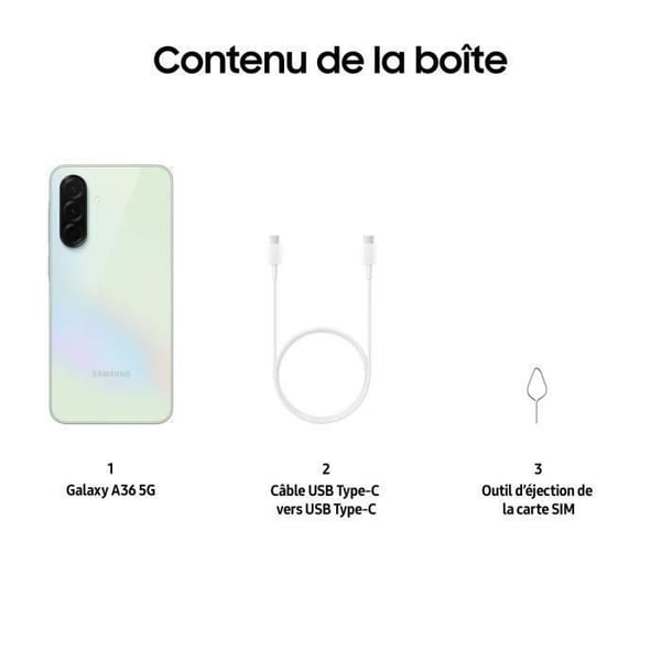 SAMSUNG Galaxy A36 5G Smartphone 128 Go Lime