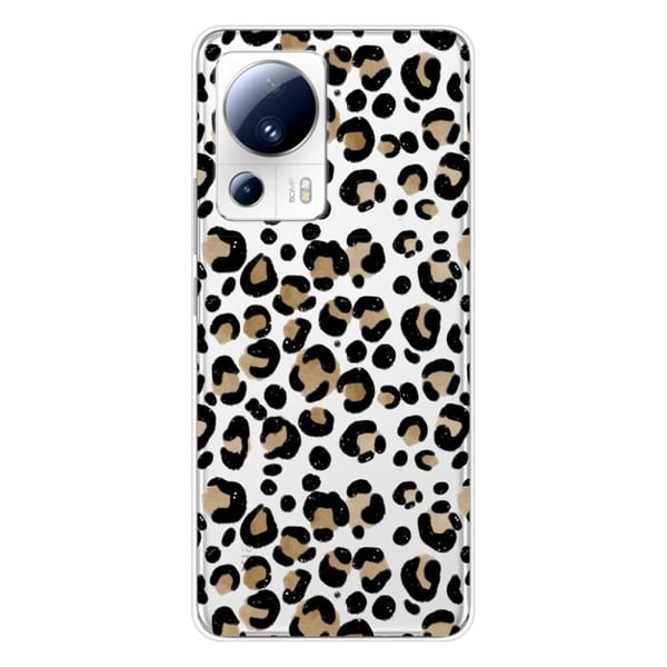 Tryckt silikonfodral som är kompatibelt med Xiaomi 13 Lite Leopard