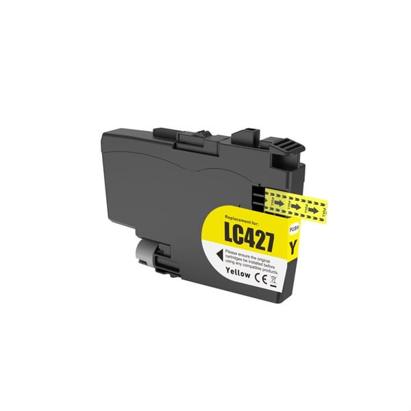 TECHTEK Bläck ersätter LC-427 (LC427Y) kompatibel med [Brother] HL-J 6010 DW, MFC-J 5955 DW, MFC-J 6950, MFC-J 6955 DW, MFC-J 6957
