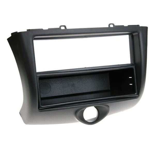 2-DIN fasadadapter med förvaringsfack för Toyota Yaris 2003 - 2005 svart