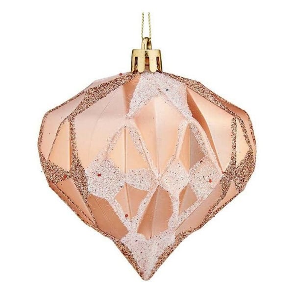 Julkulor - Diamant - Koppar - Plast - Ø 8 cm Julkulor - Diamant - Koppar - Plast - Ø 8 cm