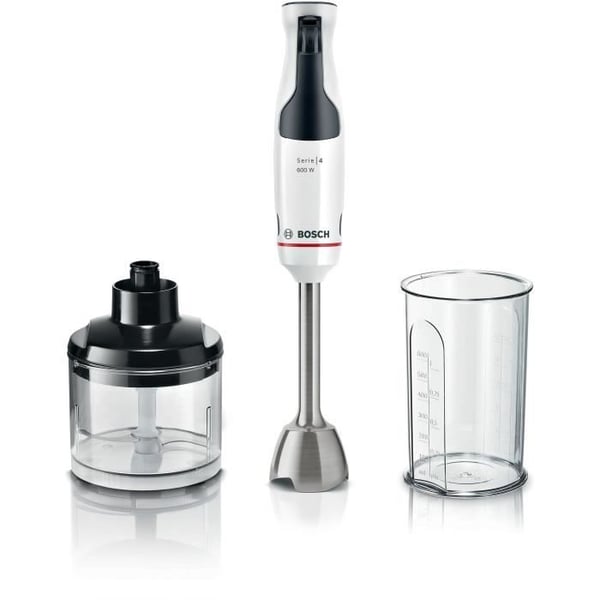 Stavblender - BOSCH - MSM4W220 ErgoMaster - Motor 600W - 4 QuattroBlade knive - Hastighedsselector med trigger + turbo