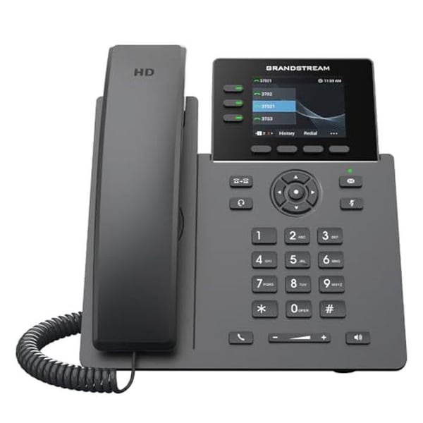 IP-telefon - Grandstream - GRP2611G - 3 linjer - 4 SIP-konton - 2,8 tum skärm - PoE