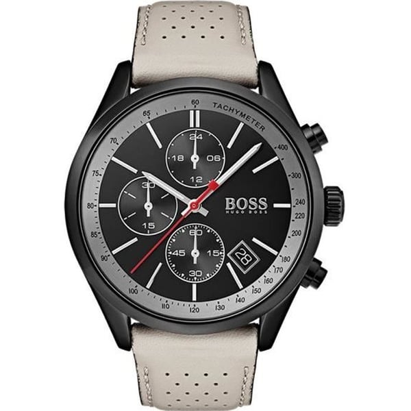 Klocka - Hugo Boss - Grand Prix - 44mm - Läder - 3 ATM