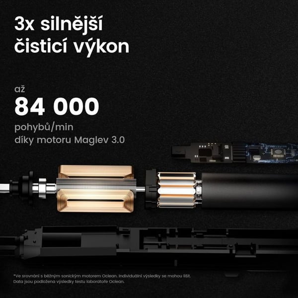 Elektrisk tandborste - OCLEAN - X Ultra S - 84000 rörelser/min - 5 lägen - Grön