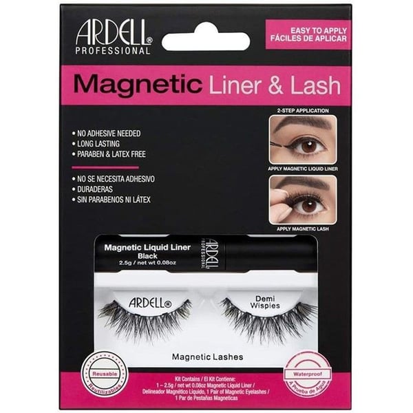 Faux Cils - Ardell - DEMI WISPIES - Snabb applicering - Gel eyeliner - Borste inkluderad