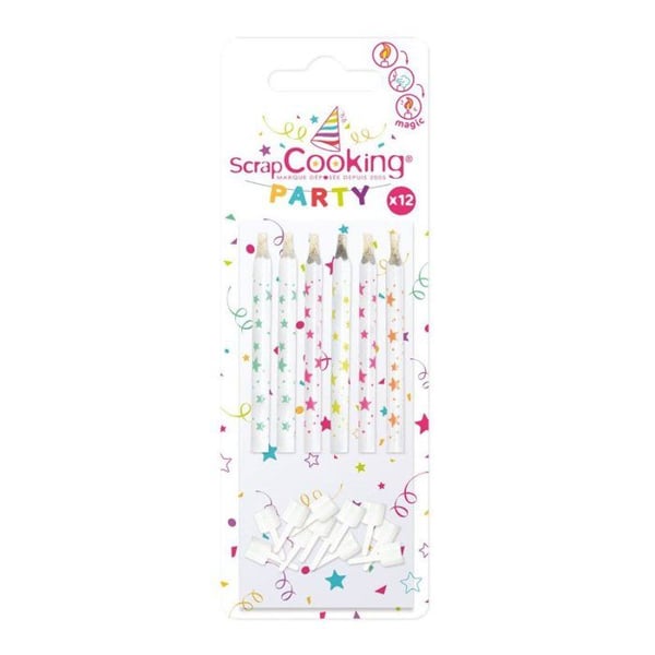 Bougies qui se rallument 12 Bougies Magiques
