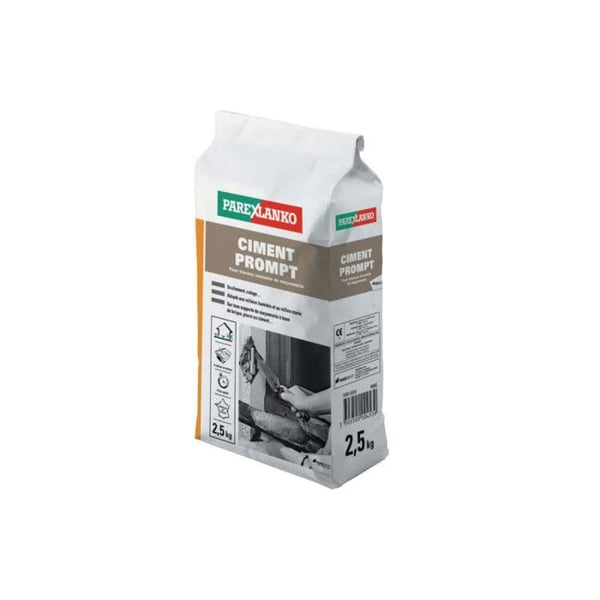 Cement - PAREXLANKO - 2,5 kg - Grå - Inomhus - Snabb härdning