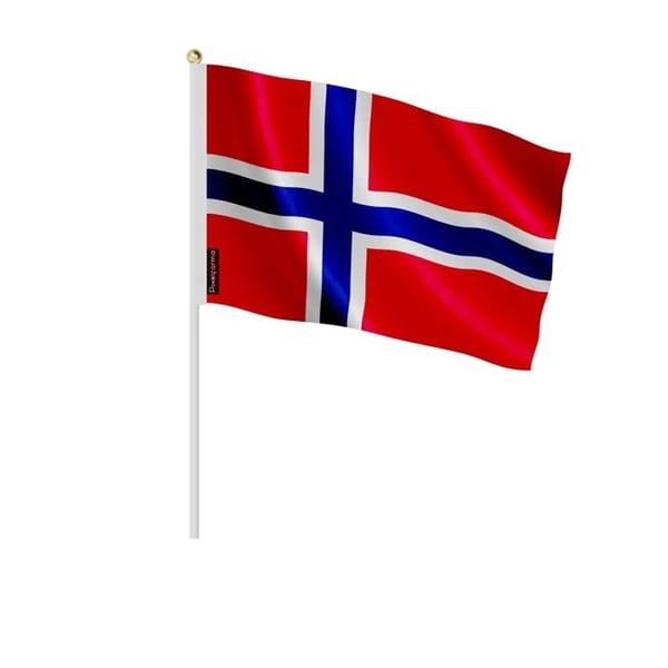 Mini Flagga Bouvetön – 30 x 45 cm – Att Hålla i Hand – Polyester – 1 styck – Pixelforma