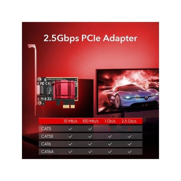Adapter PCI Express CUDY 2.5G