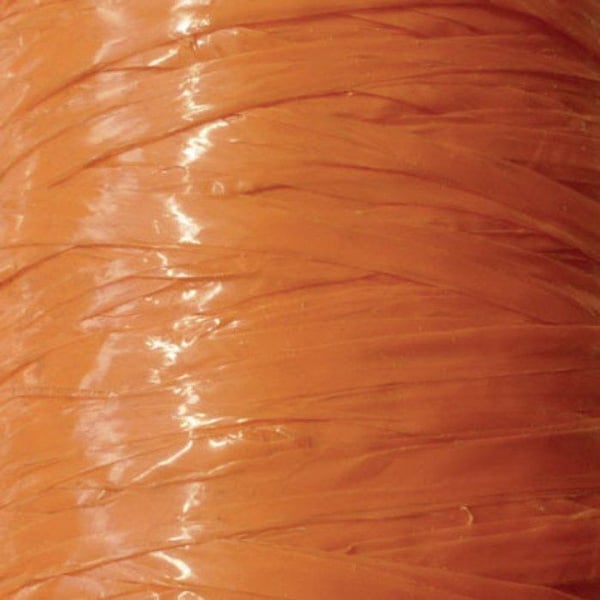 Graine Créative - Orange syntetisk raffia 125 g