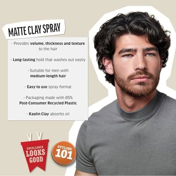 American Crew MATTE CLAY SPRAY Clay Styling Spray - Medium Hold - 150ml