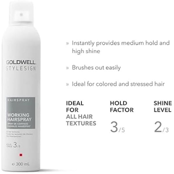 Hårspray - GOLDWELL - STYLESIGN - Flexibel - 300 ml - Alla hårtyper