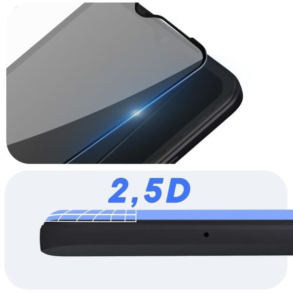 Härdat glas - BIGBEN - Xiaomi Redmi A1 - Hårdhet 9H - Curved kanter 2.5D - Repbeständig