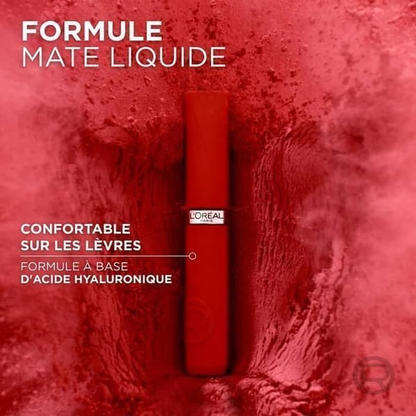 Läppstift - L'oreal Paris - Matte Resistance 16h - 105: Frukost i sängen - Vattentålig - Puderaktig matta finish