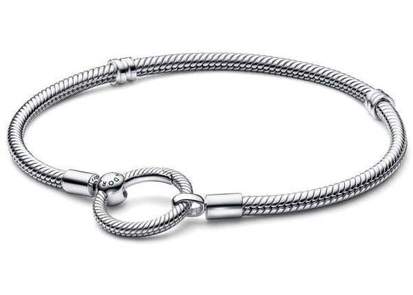 Armband Dam - 592242C00-18 - Äkta silver 925 - 18 cm - Ormslänkar - Hummerlås