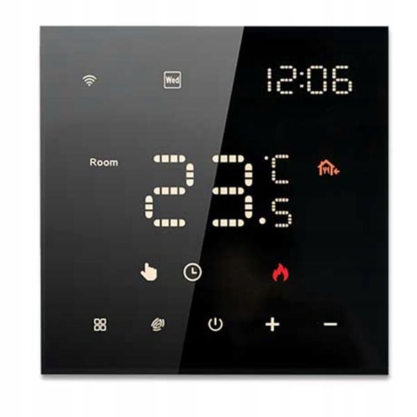 Termostat WiFi Intelligent - ARHATREYA - 220V - Kompatibel med Alexa/Google - Svart