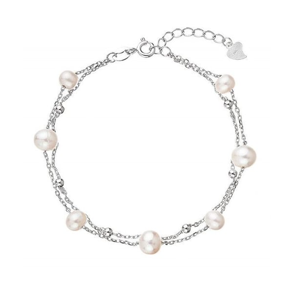 Snyggt dubbelarmband med sötvattenspärlor 23019.1 Snyggt dubbelarmband med sötvattenspärlor 23019.1