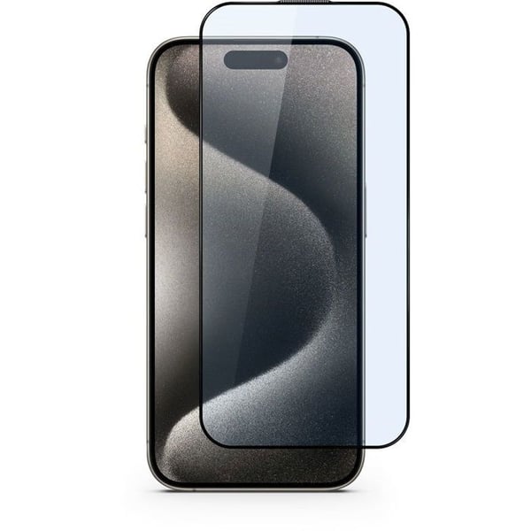 Epico kant-till-kant skyddsglas för iPhone 15 Plus - med applicator
