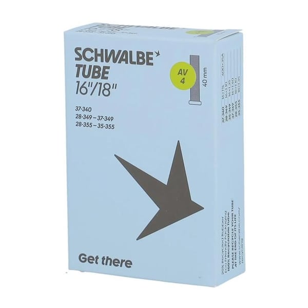 Luftslang - SCHWALBE - AV4 - Scharder ventil - Punkteringsbeständighet - Hållbar gummi