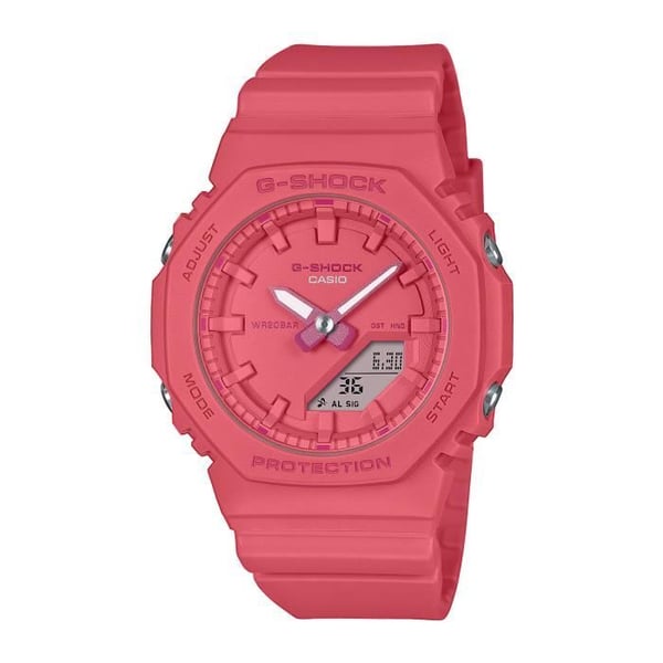 Casio Watch - Dam - GMA-P2100-4AER - Vattentät 20 Atm - Röd plastrem