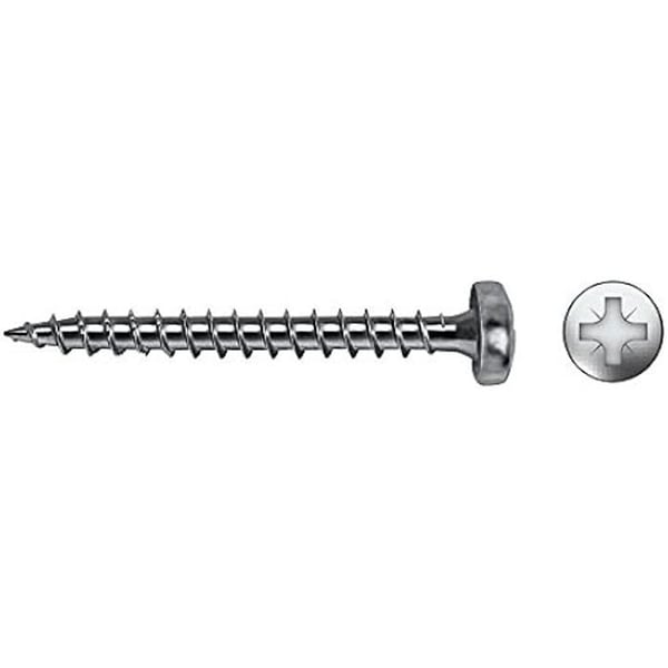 Träskruv - CELO - Zèle 9415 - Förzinkat stål - 4 x 15 mm - Fackverkskoniskt huvud