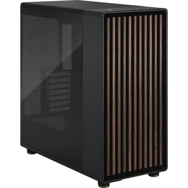 PC-fodral - FRACTAL DESIGN - North XL Charcoal Black TG Dark - FD-C-NOR1X-02 - E-ATX - Elegant design av trä och legeringar