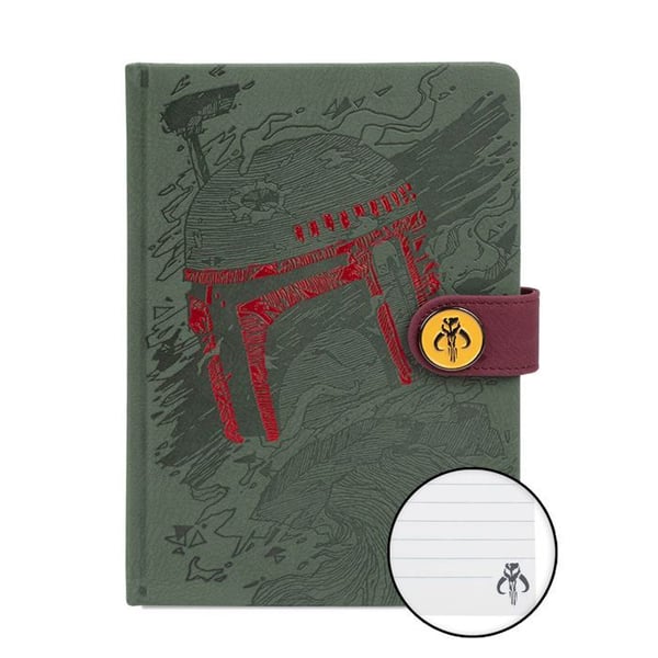 Anteckningsbok - PYRAMID INTERNATIONAL - Boba Fett Konst - A5 - Premium - Grön- USED