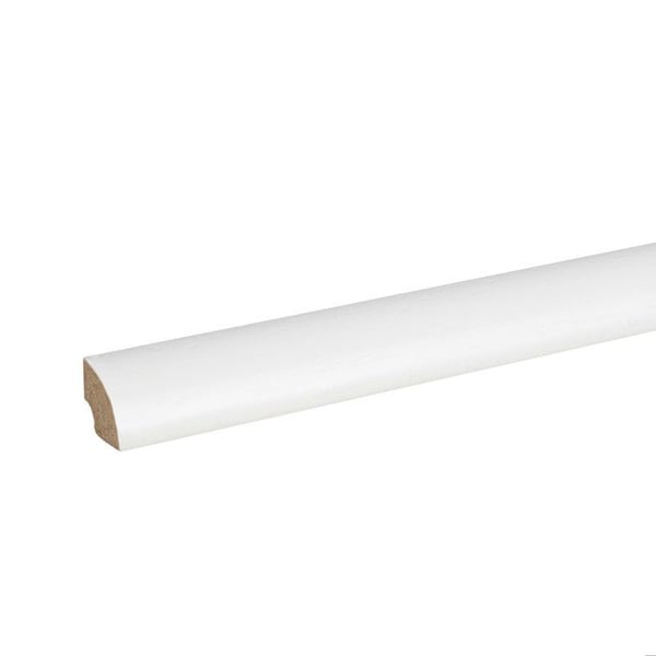 PROVISTON Kvartalsrunda nr 62 12 x 12 x 2000 mm Vit att limma, klämma, skruva & spika Kontorsockel 50 meter | 25 stycken