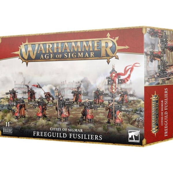 Figur - GAMES WORKSHOP - Fusiliers från Freeguild - 115 delar - Cities of Sigmar - Mixad