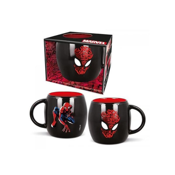 Mugg Spider Man - 380 ml - Mask - Marvel