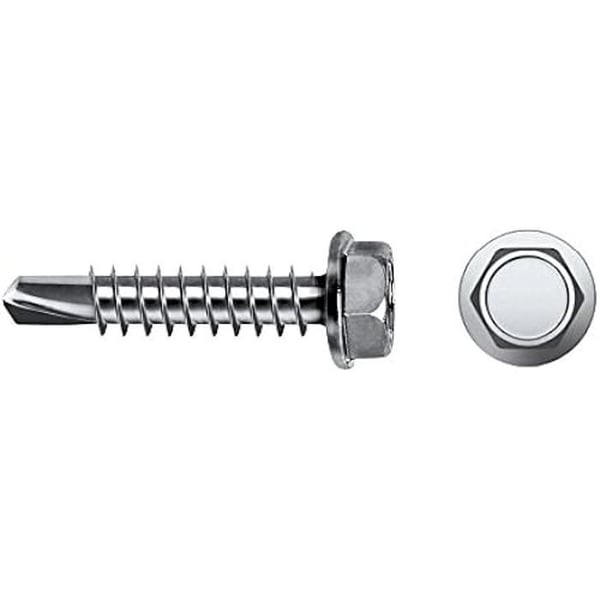 Zeal 963257504 K – Skruv DIN 7504 K Spets sexkantsborr Ø 6,3 x 25 mm Förzinkat, 250 enheter