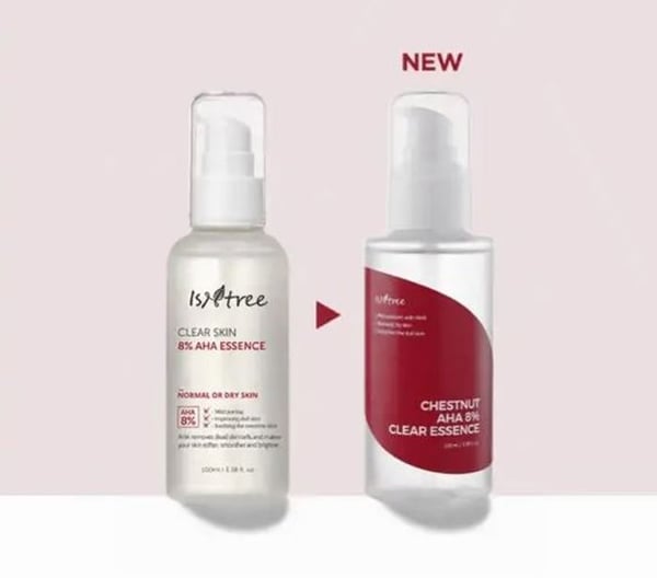 Essens - ISNTREE - Clear Skin 8% AHA - 100ml - Blid eksfoliering - Uden alkohol
